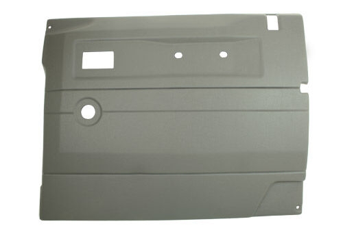 Dørpanel - Forreste dørside beklædning - Lysegrå L/H til manuelt vindue Land Rover Defender 1983-2006 - Kort model