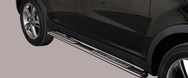 Side bars fra Mach i rustfri stål - Fås i sort og blank til SsangYong Korando årg. 11+
