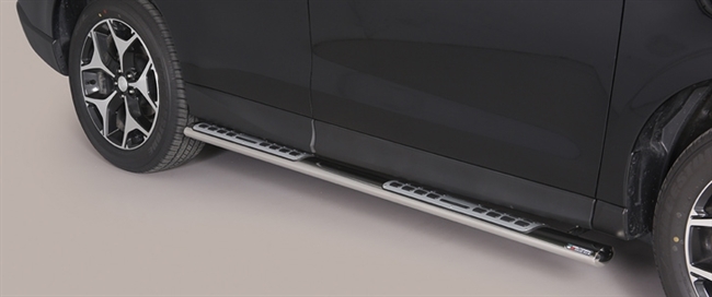 Side bars fra Mach i rustfri stål - Fås i sort og blank til Subaru Forester årg. 08-12
