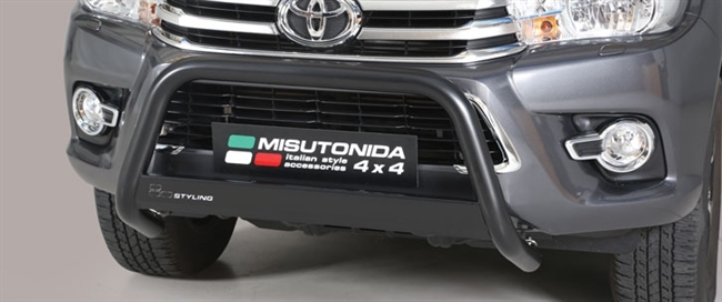 A-bar city - EU godkendt - i sort rustfri stål til Toyota Hilux årg. 16+