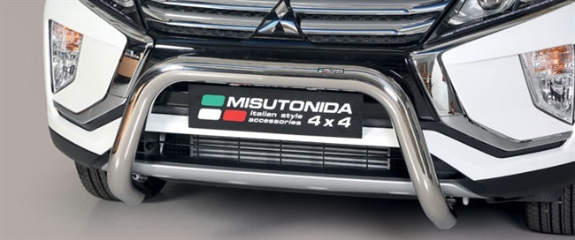 Frontbøjle (Super Bar) - EU godkendt - Fås i sort og blank - i rustfri stål til Mitsubishi Eclipse Cross årg. 18+