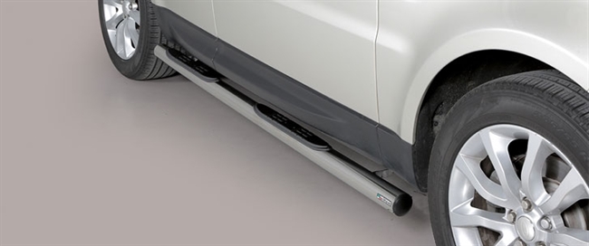 Side bars med trin fra Mach i rustfri stål - Fås i sort og blank til Range Rover Sport 14+