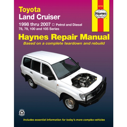 Haynes Manual - Toyota Landcruiser manual serie 78, 79, 100 og 105