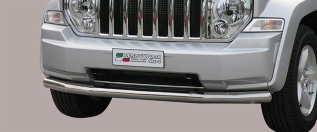 Beskyttelsesbar til forkofanger til forkofanger i rustfri stål - Fås i sort og blank til Jeep Cherokee årg. 08-13