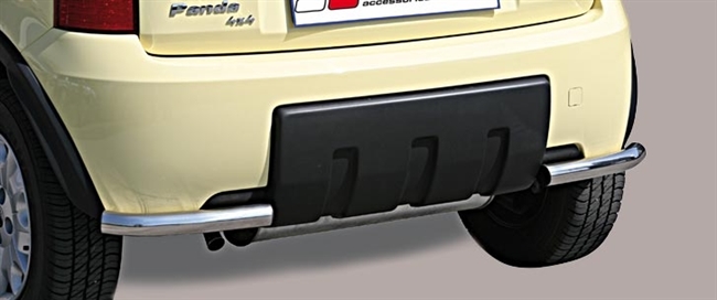 Beskyttelsesbar - Hjørne i rustfri stål - Fås i sort og blank til Fiat Panda 4x4 årg. 05-13