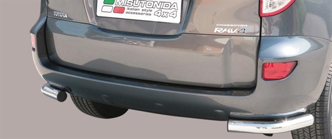 Beskyttelsesbar - Hjørne i rustfri stål - Fås i sort og blank til Toyota Rav4 årg. 09-10