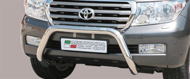 Frontbøjle (Super Bar) i rustfri stål - Fås i sort og blank fra Mach til Toyota Landcruiser 200