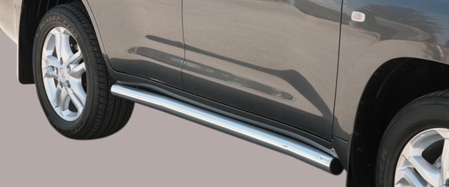 Side bars fra Mach i rustfri stål - Fås i sort og blank til Toyota Land Cruiser 200