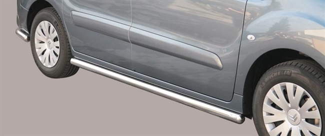 Side bars fra Mach i rustfri stål - Fås i sort og blank til Citroen Berlingo årg. 08-17