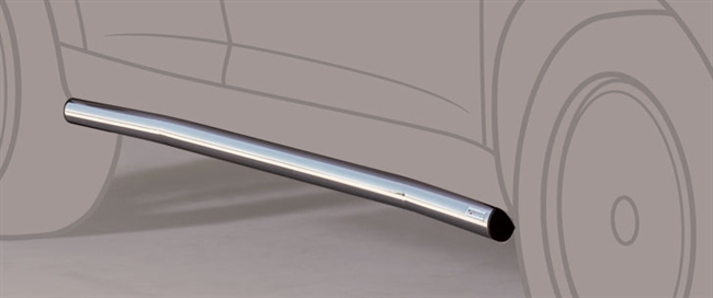 Side bars fra Mach i rustfri stål - Fås i sort og blank til Citroen Jumpy lang model årg. 06-16