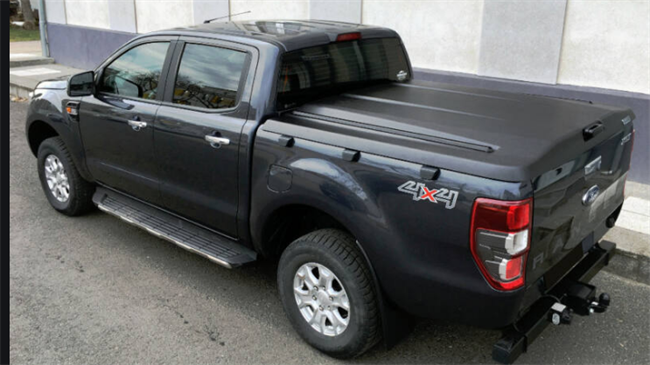 Ladtop fra Pro-Form Sportlid V sort grynet overflade til Isuzu D-Max Double Cab Årgang 2020+