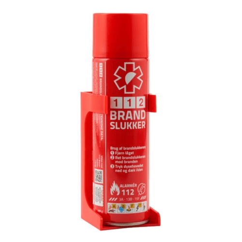 4FIRE - 112 FIRESTOPPER m/holder  - Brandslukker velegnet til biler