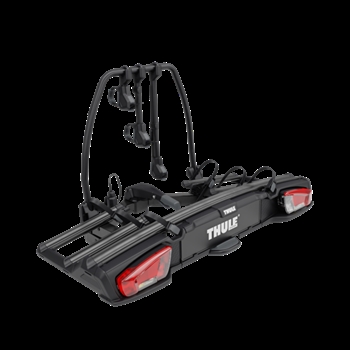 Thule VeloSpace 3 cykelplatform til 3 cykler til anhængertræk til tunge e-cykler og mountainbikes