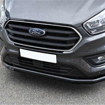 Frontspoiler - Sort pulverlakeret 76mm fra Predator til Ford Transit Custom Sport Årgang 2018-2023