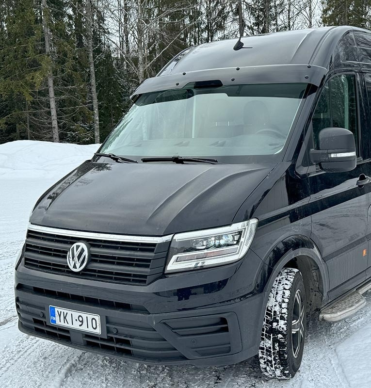 Solskærm med sensor udskæring  til VW Crafter / Man TGE 2017+ 