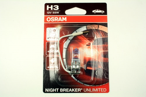 Pære H3 OSRAM NIGHT BREAKER UNLIMITED 
