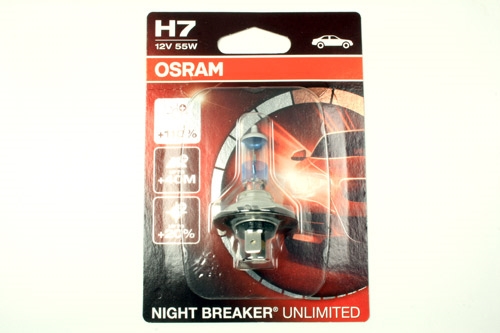 Pære H7 OSRAM NIGHT BREAKER UNLIMITED 