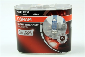 Pære H8 OSRAM NIGHT BREAKER UNLIMITED 