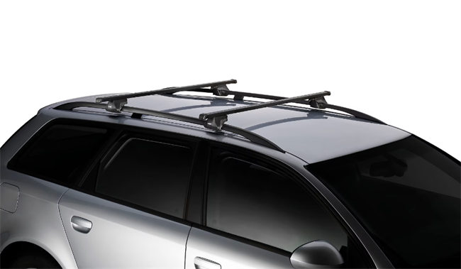 Thule SquareBar 200 cm tagbøjle 2-pak i sort