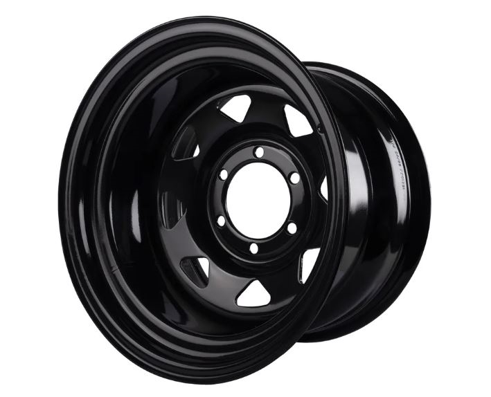 Stålfælg model 8 spoke sort 16x10" 6-139