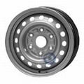 Standard stålfælge sort 5.5x15" 6x139