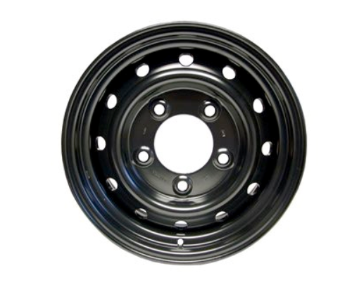 Stålfælge Land Rover Wolf sort fælge 6.5x16" 