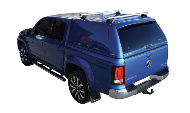 Hardtop Alpha CMX med tagbøjler til VW Amarok årg. 10-20