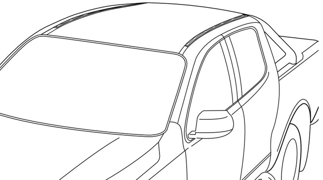 Beslag til montering i tagskinne til Atlas tagbagagebærer/-bøjler fra Ironman4x4 til Ford Ranger Double Cab PXI-III