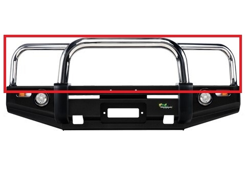 Bøjle triple i rustfri stål til Ironman4x4 No-loop Spilkofanger Nissan Navara NP300 årg. 16+