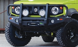 Spilkofanger/Winch Bull Bar m/tågelygter fra Ironman4x4 til Suzuki Jimny 2018+