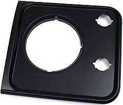 Forlygte panel/indsats i sort plast vestre side til Land Rover Defender frem til 1998