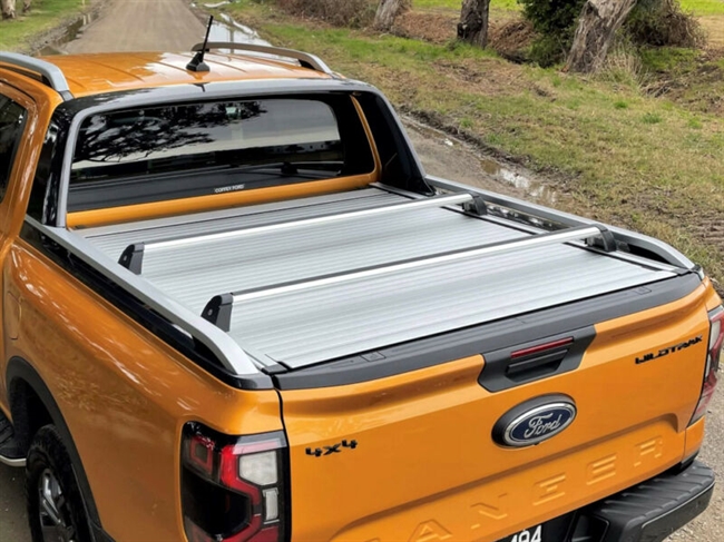 Cargo Carrier Mountain Top fra RealTruck - Sølv til EVOe og EVOm Ford Ranger D/C Årgang 2023+/VW Amarok D/C Årgang 2023+