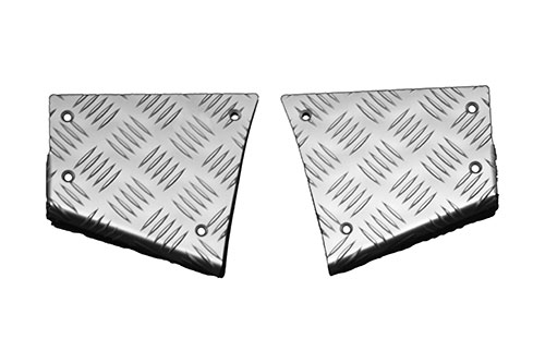 Dørkpaneler - hjørne anoiseret  inkl. monteringskit til Land Rover Defender 90"