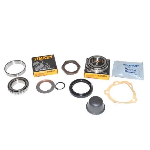 Forhjulsleje kit med pakninger, skiver, fedt og hætte til Defender stelnr. op til KA