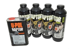 Raptor maling 4 liter kit sort 