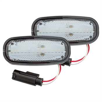 Sideblink LED klarglas på Land Rover Discovery II, Freelander I og Defender Td4/Td5 - 2 stk.