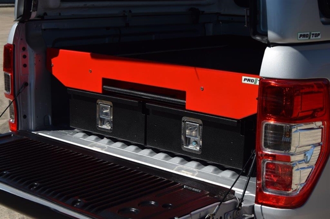 Indbygningsskuffer med skydefunktion til pick-up double cabs