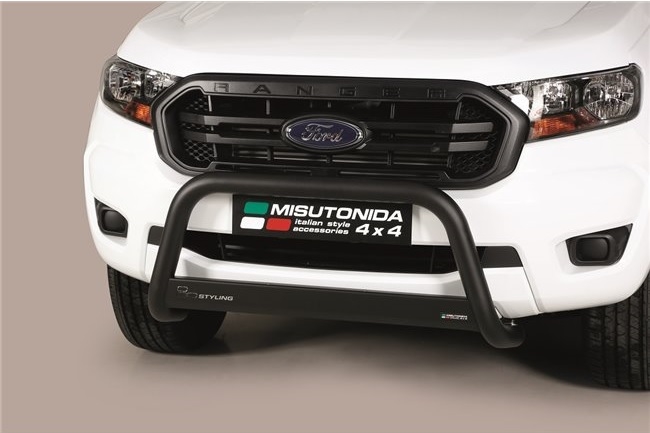 A-bar City - EU godkendt - Sort i rustfri stål til Ford Ranger Årgang 12+