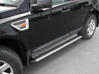 Trinbrædder/Polished Running Boards til Land Rover Freelander 2 årg. 07-16
