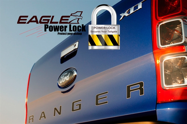 Centrallås "Powerlock" til bagklap på Ford Ranger årg. 19+
