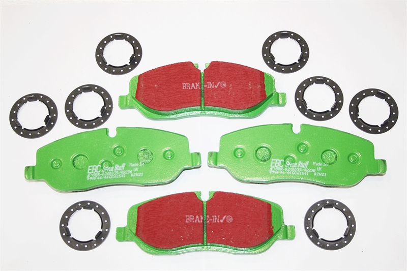 Bremseklodser Front - Green Stuff High Perform til Land Rover Discovery 3 & 4 Årgang 2005-2016, Range Rover Sport Årgang 2005-2009 og Range Rover Årgang 2002-2009