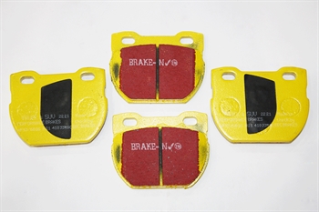 Bremseklodser Bag - Yellow stuff High Performance til Land Rover Defender 110"  