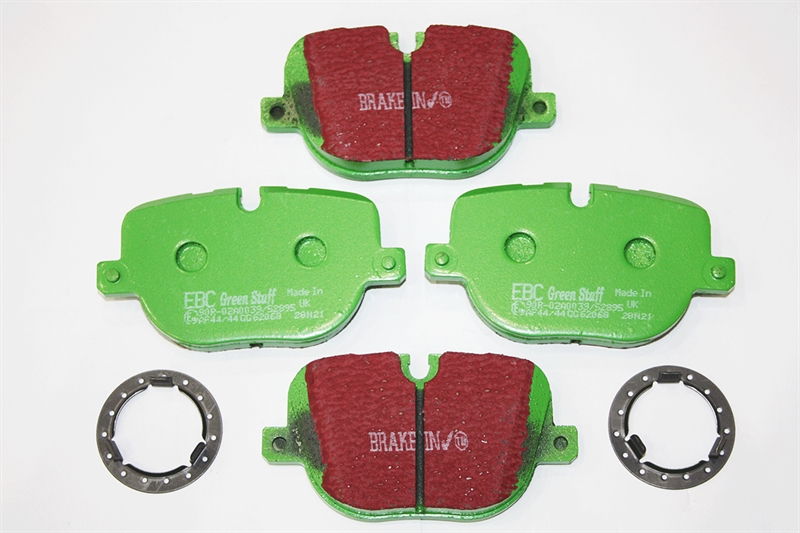 Bremseklodser Bag - Green Stuff High Performace til Range Rover Årgang 2010-2012 og Range Rover Sport Årgang 2010-2013