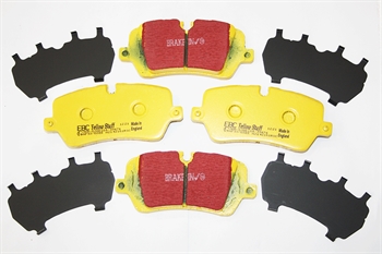 Bremseklodser Bag - Yellow Stuff High Performance til Range Rover Årgang 2013+ og Range Rover Sport Årgang 2014+