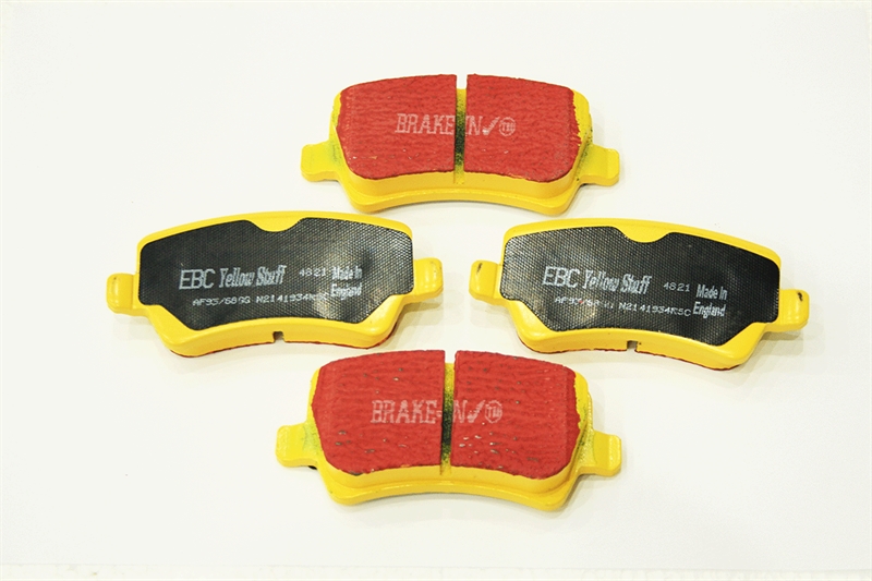 Bremseklodser Bag - Yellow Stuff til Range Rover Evoque Årgang 2012-2018