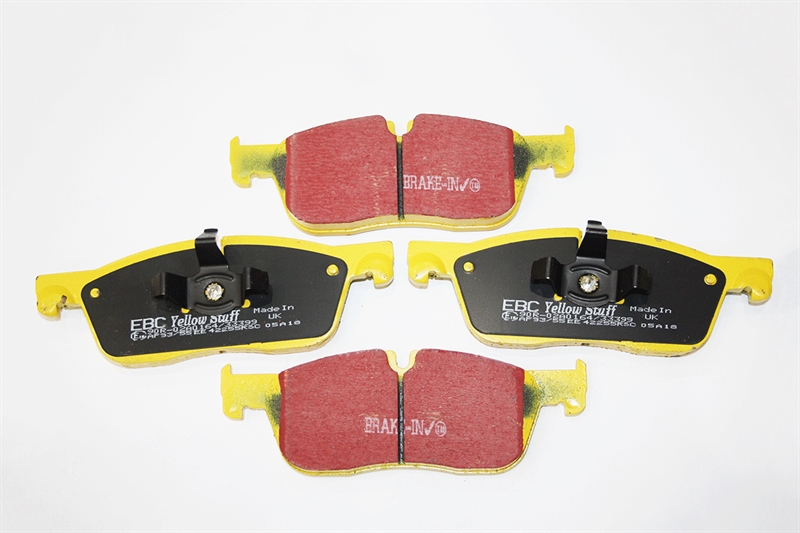 Bremseklodser Front - Yellow Stuff High Performance til Land Rover Discovery Sport Årgang 2015+, Range Rover Velar og Evoque Årgang 2012+