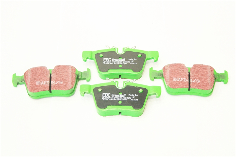 Bremseklodser Bag - Green Stuff High Performance til Land Rover Discovery Sport Årgang 2015+, Range Rover Velar og Evoque Årgang 2012+