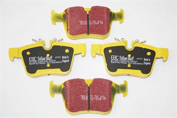 Bremseklodser Bag - Yellow Stuff High Performance til Discovery Sport Årgang 2015+, Range Rover Velar og Evoque Årgang 2012+