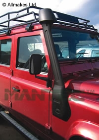 Snorkel Mantec Land Rover Defender TD4, TD5 og 300 Tdi  plast