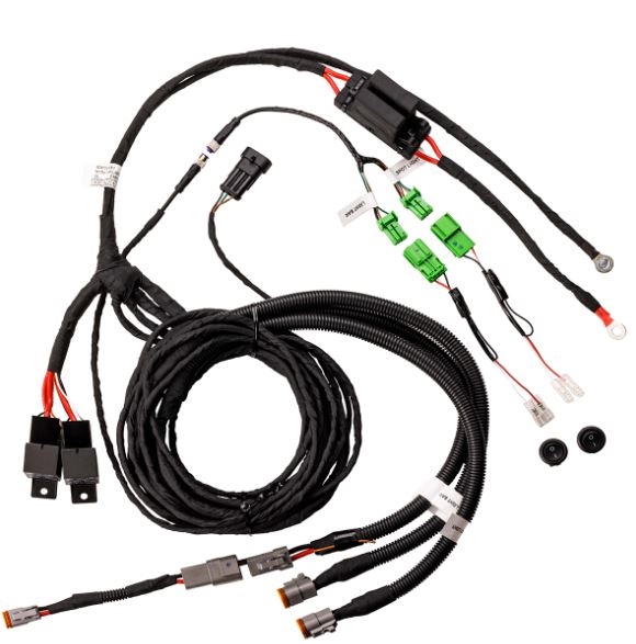 Ledningsnet med relæ og kontakt til Ironman4x4 Scope 9" LED fjernlygter